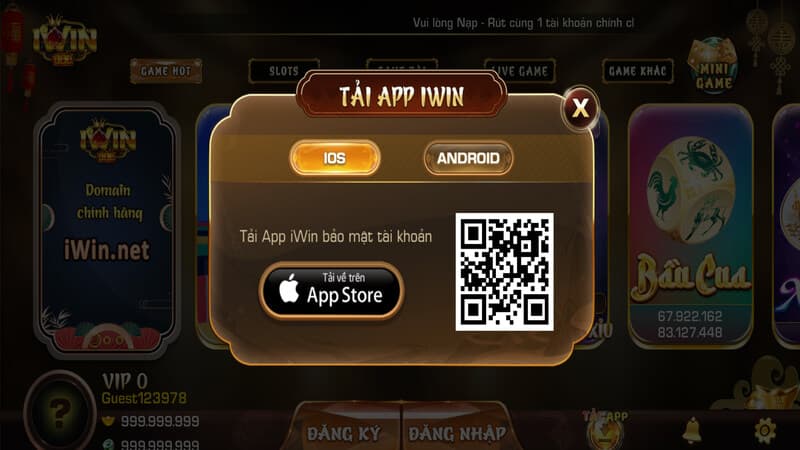 Thủ tục tải và cài đặt iWin trên iOS